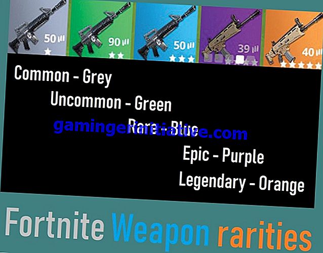 Fortnite: wat de kleuren van wapens en wapens betekenen