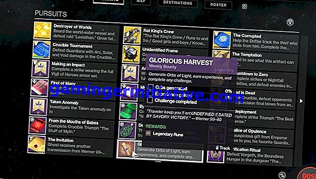 Destiny 2: Hoe de Glorious Harvest Weekly Bounty te voltooien